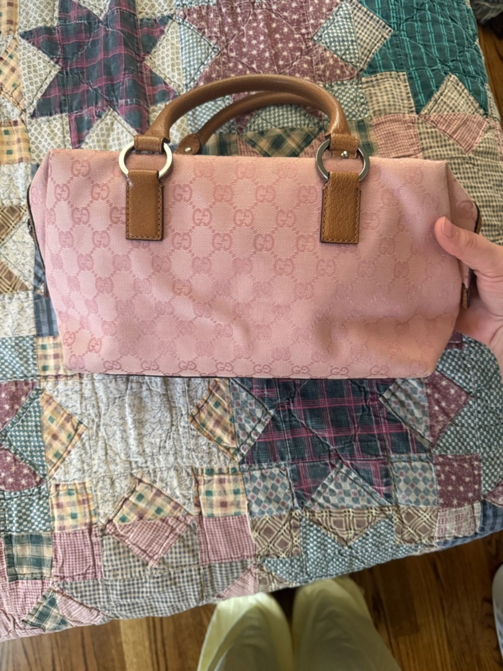 Gucci Pink and Brown Satchel - Picture 13 of 13